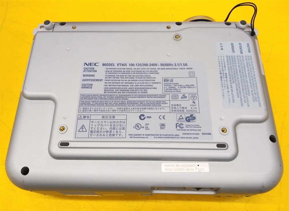 ⭐️⭐️⭐️⭐️⭐️ **READ INFO** NEC VT465 LCD Desktop Projector