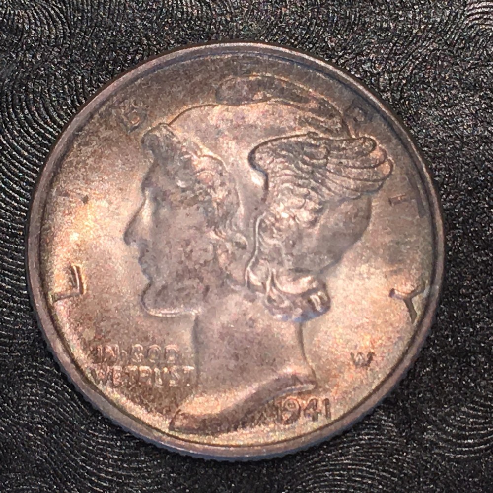 1941 Silver Mercury Dime - Superb Uncirculated - High Quality Scans #E390