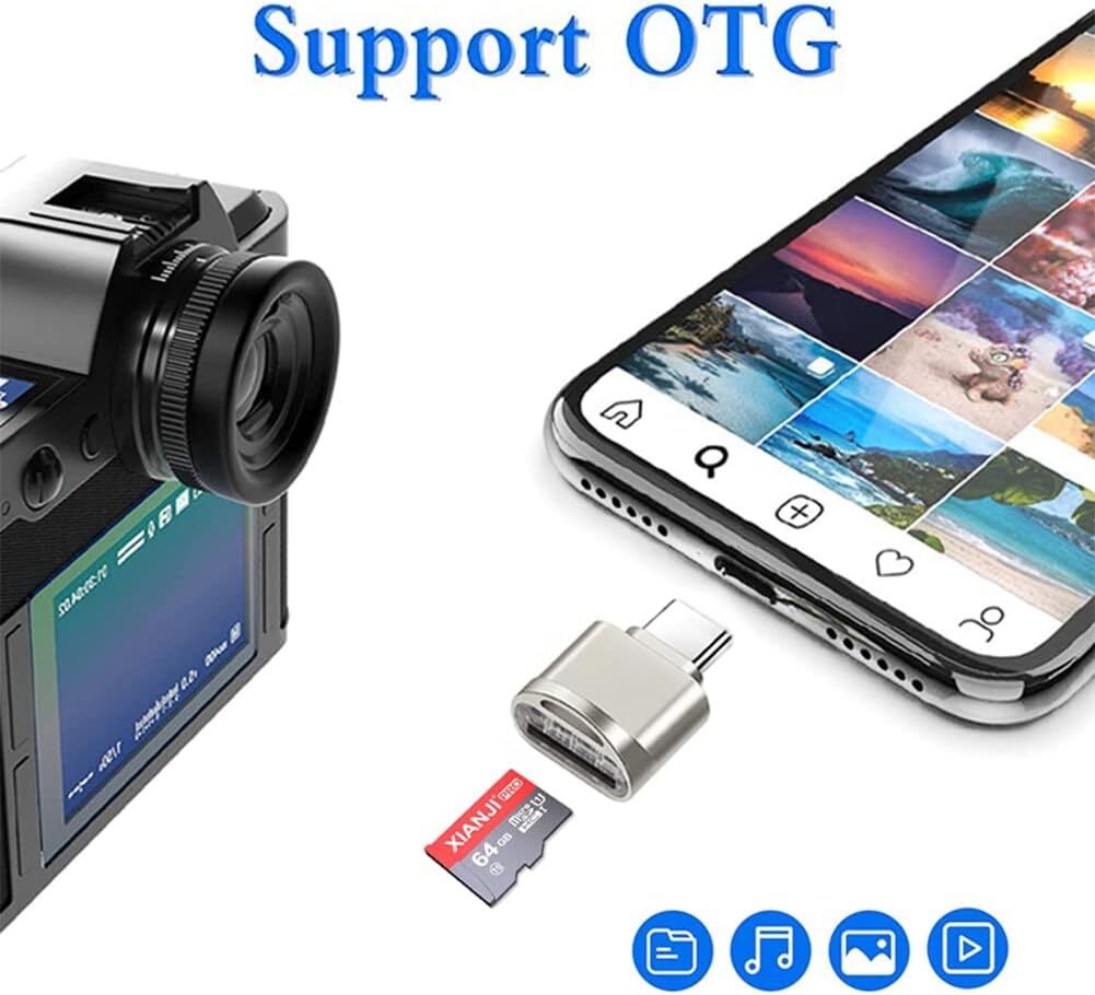 TypeC To Micro SD TF Card Reader OTG USB Adapter Converter For Samsung Phone Lot