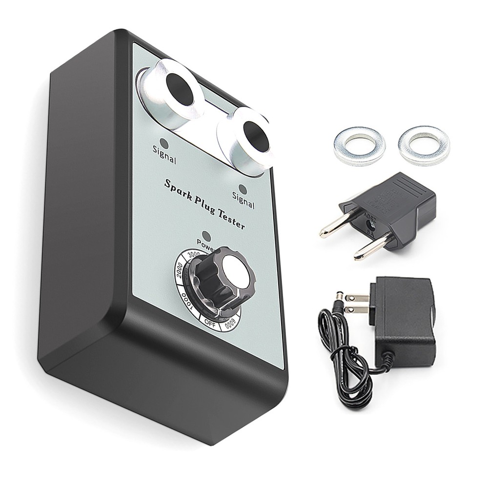 Protable 2 Plug Car Spark Plug Tester 12V Gasoline Ignition Plug Diagnostic Tool