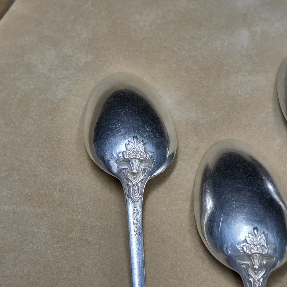 Small Henri Soufflot Spoons in Solid Silver