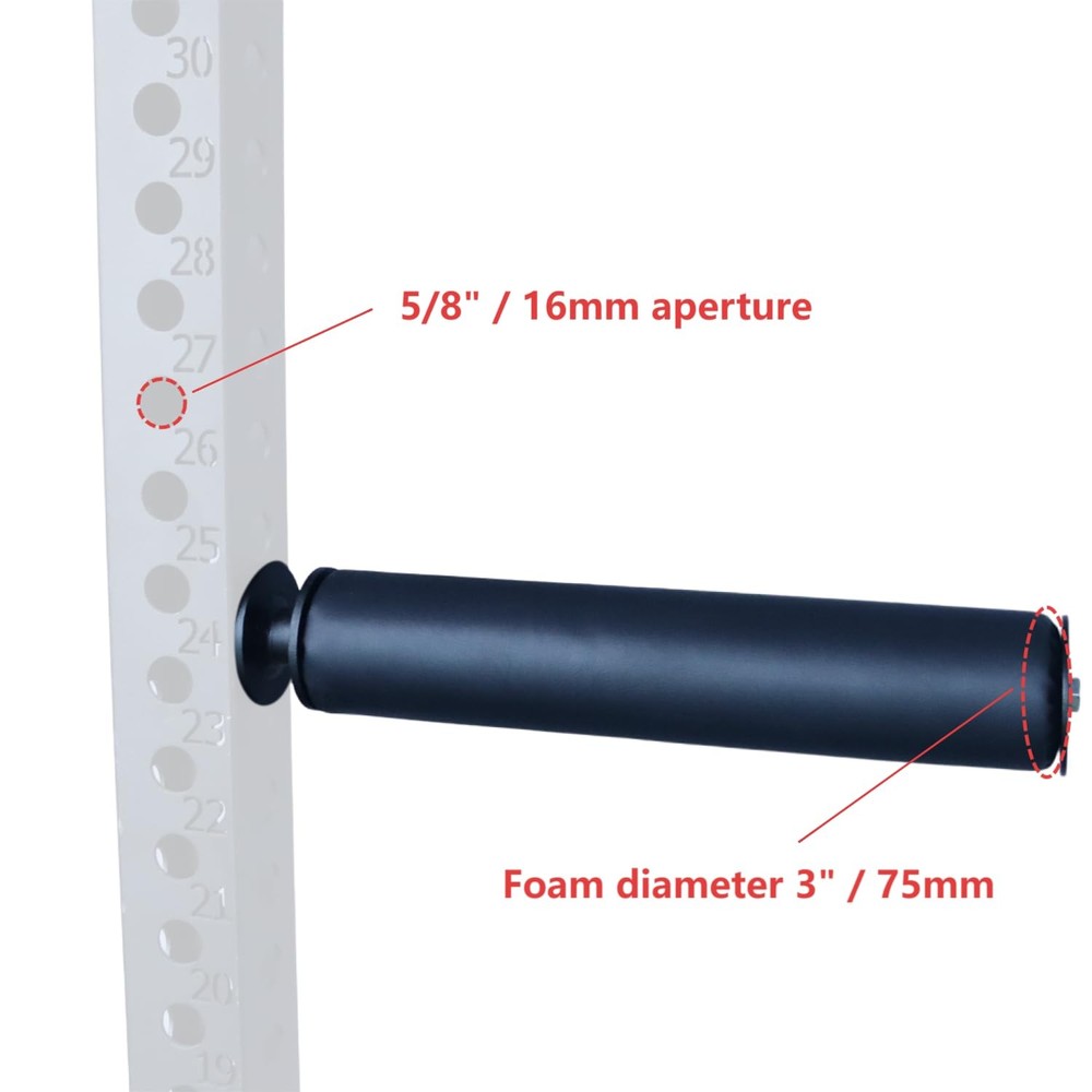 Single Leg Squat Roller / Nordic Hamstring Curl for Squat Rack Power Rack Att...