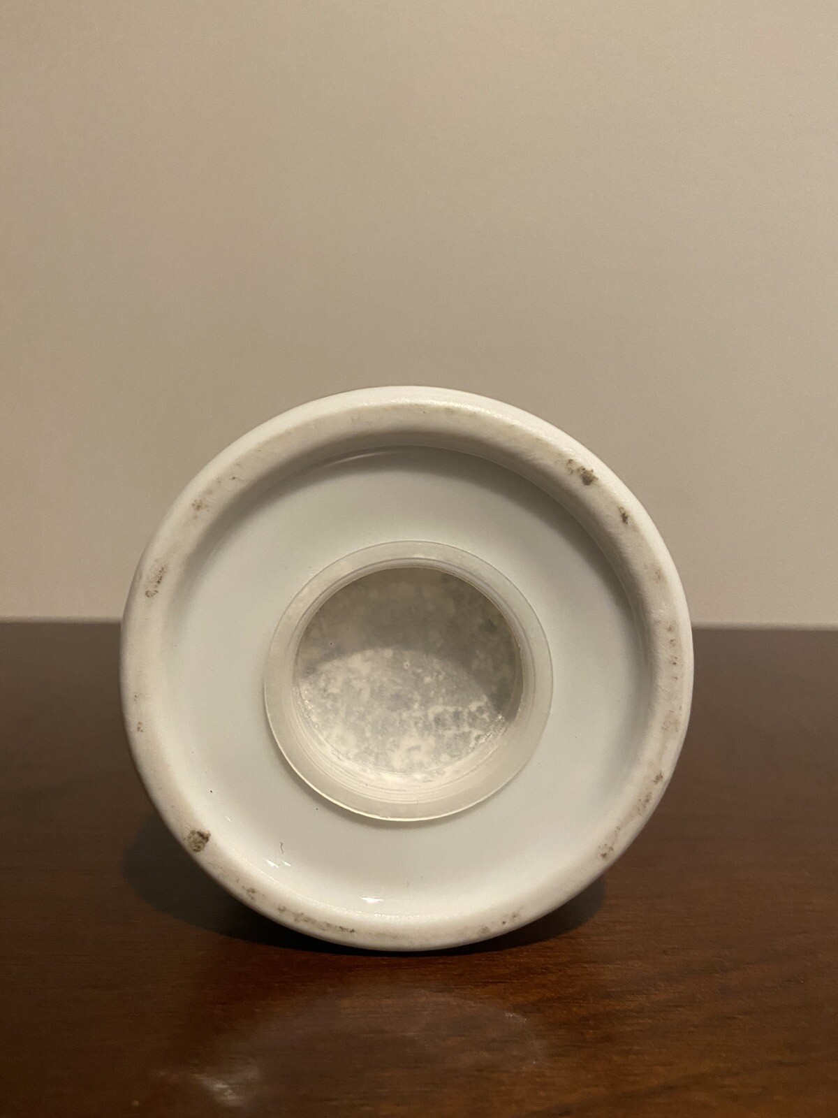 Vintage [1983] Porcelain Baby Powder Shaker ~ "Welcome to the World Little One"