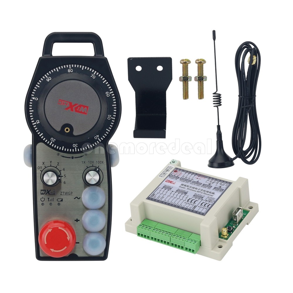 ZTWGP-3 Wireless Manual Pulse Generator CNC MPG Controller 6-Axis Handwheel