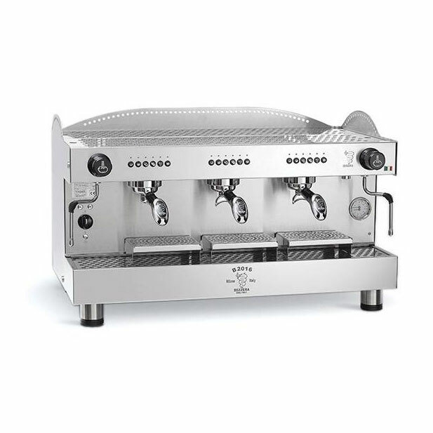 AMPTO B2016DE3IS4E Bezzera Espresso Cappuccino Machine w/ 3-Group, Automatic,...