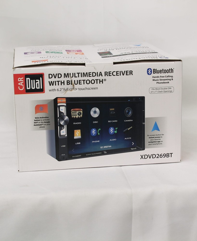 Dual Multimedia Receiver With Bluetooth 6.2" Touchscreen