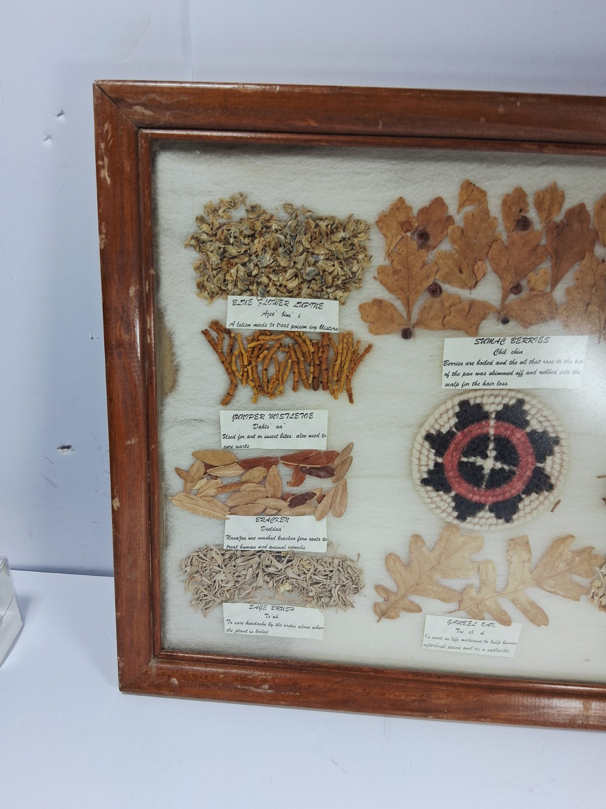 Navajo Medicine Chart Arletta Henderson Native American Framed Vintage