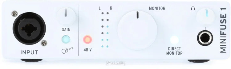 Arturia MiniFuse 1 USB-C Audio Interface - White