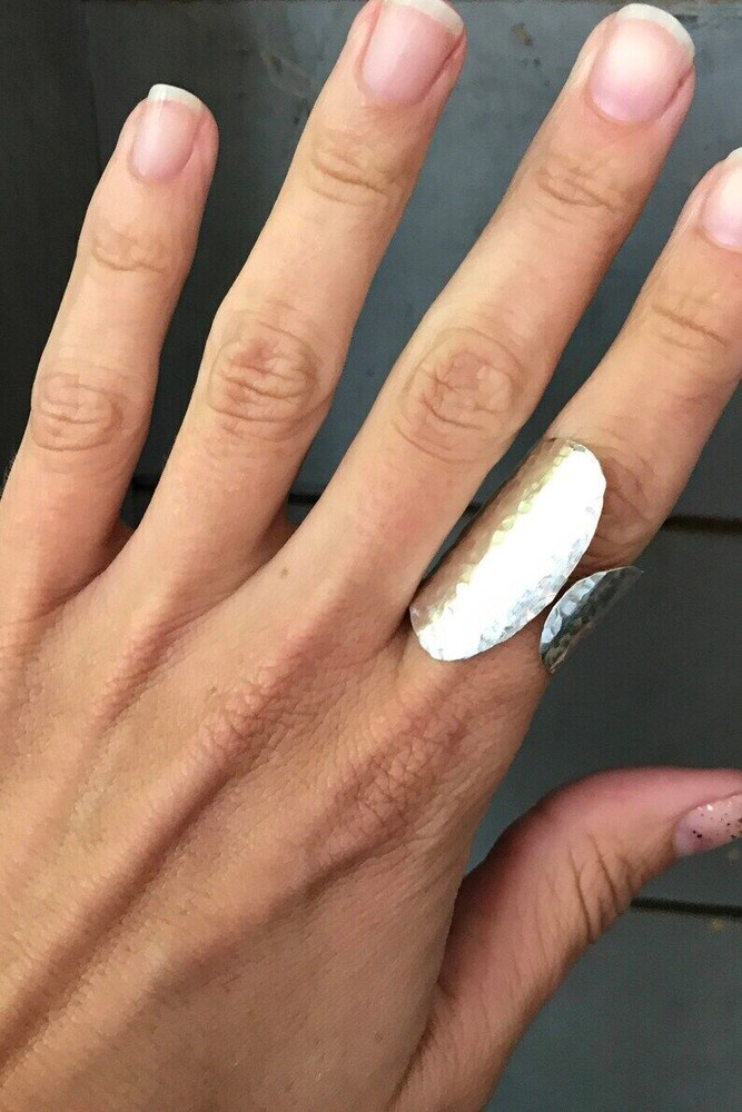 Wrap Ring Adjustable 925 Sterling Silver Band &Statement Ring Handmade All size