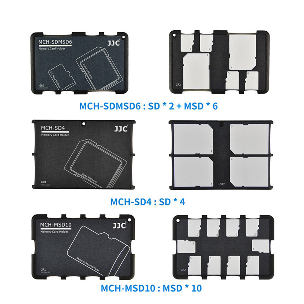 Portable Thin Memory Card Holder SD Card Storage Case for SD Micro SD TF Cards