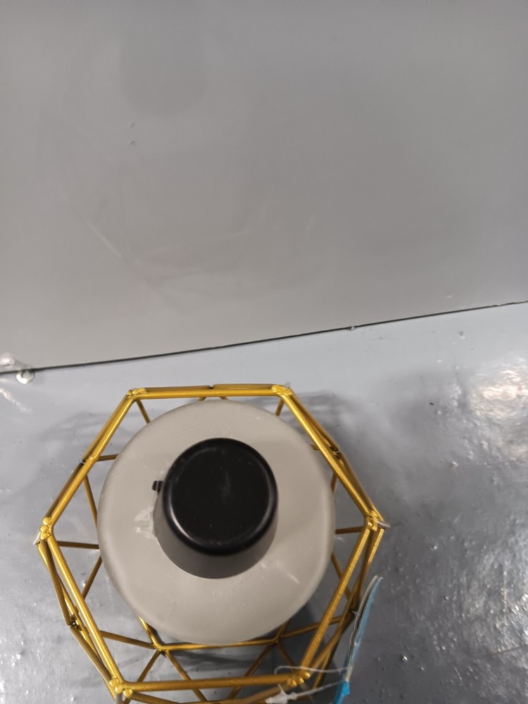 TIKI TABLE TORCH GEO GLOBE METAL TABLE