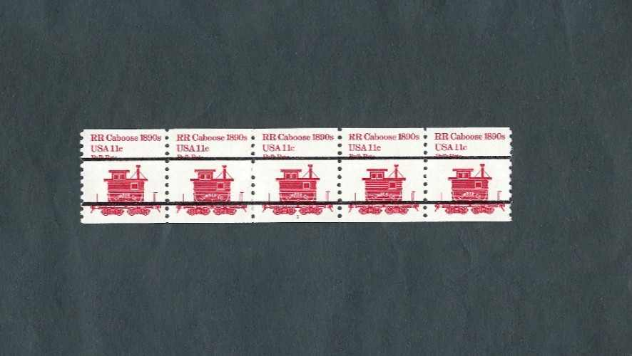 US Stamps Scott #1905a PNC5 P#1 11c Caboose VF MNH Pre Cancelled untagged