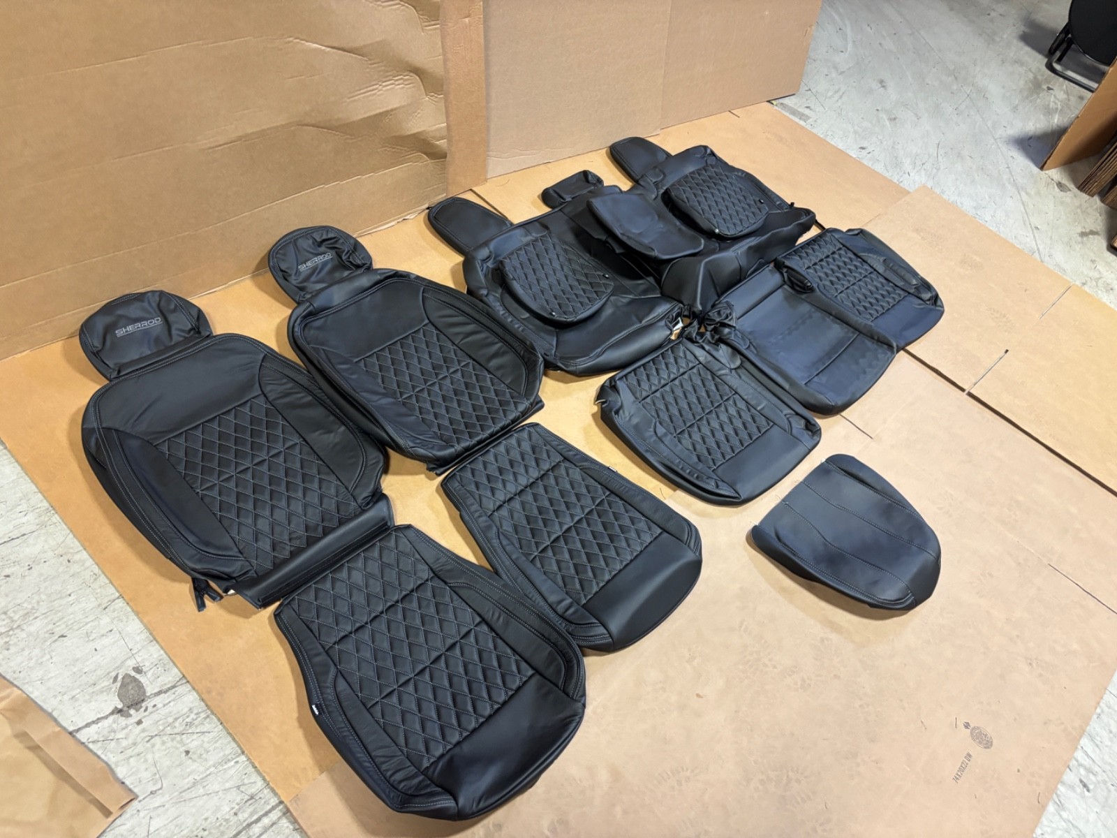 NEW KATZKIN SHERROD Leather Seat Skins FOR 22-25 CHEVY SILVERADO 1500 CREW