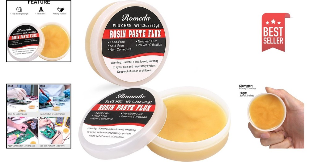 70g Solder Flux Paste Set - Oxidation Resistant for Precise Soldering Work