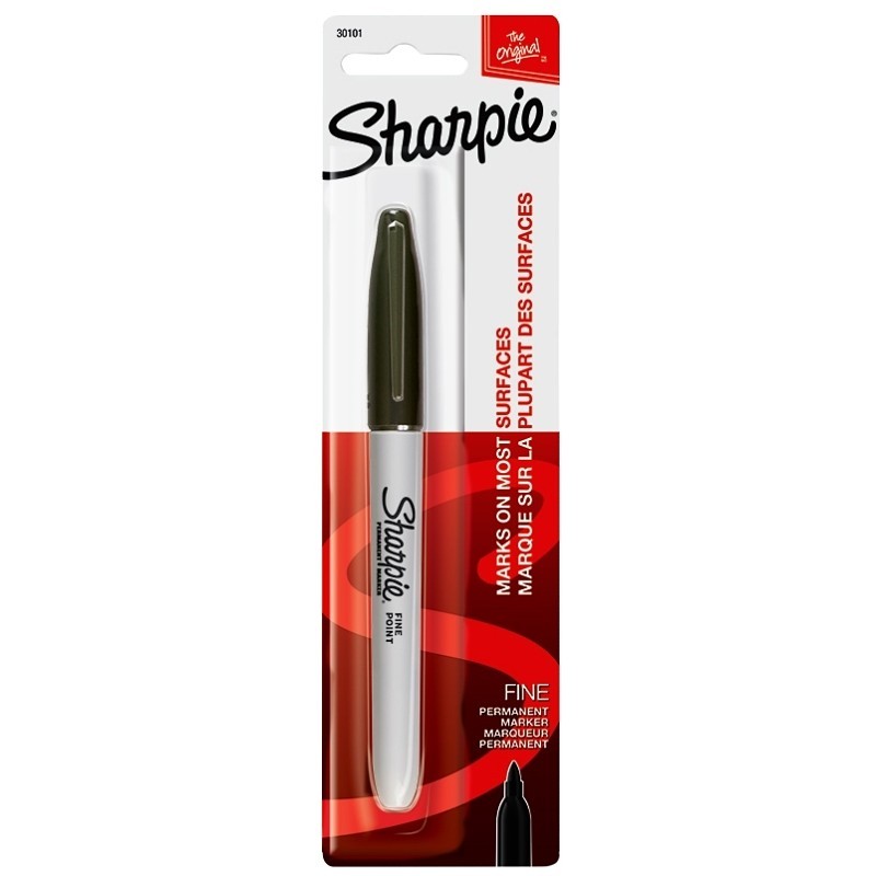 Sharpie 30101 Permanent Marker, Black Lead/Tip