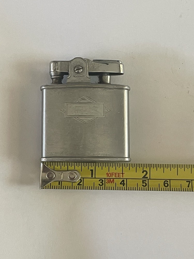 VINTAGE RONSON Standard SILVER Tone LIGHTER