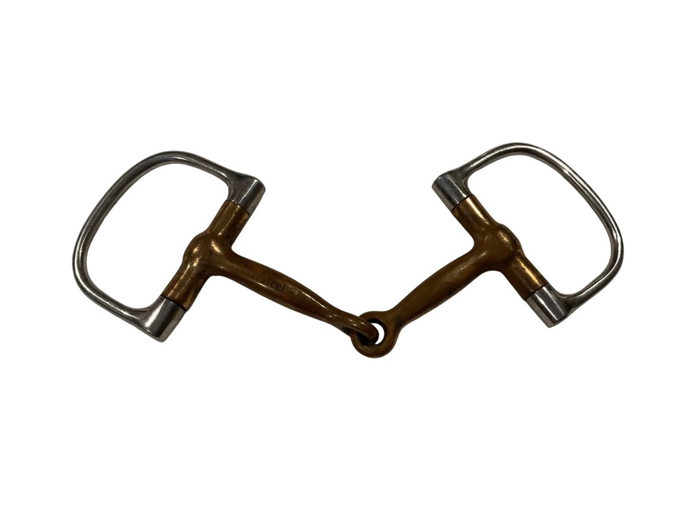 Korsteel Hunter D Ring Copper Single Joint Snaffle Bit 5”