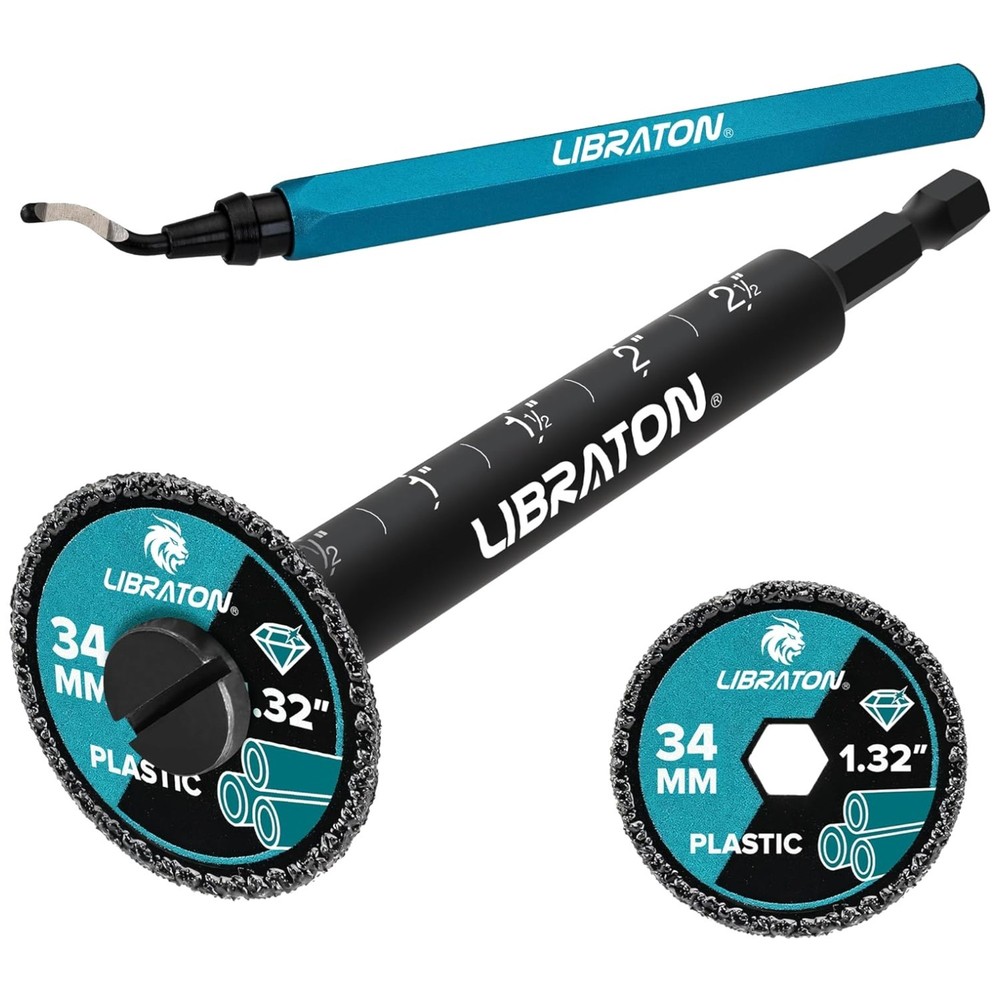 Complete Internal Pipe Cutting Set for PVC & PE Pipes - Lightweight & Efficient