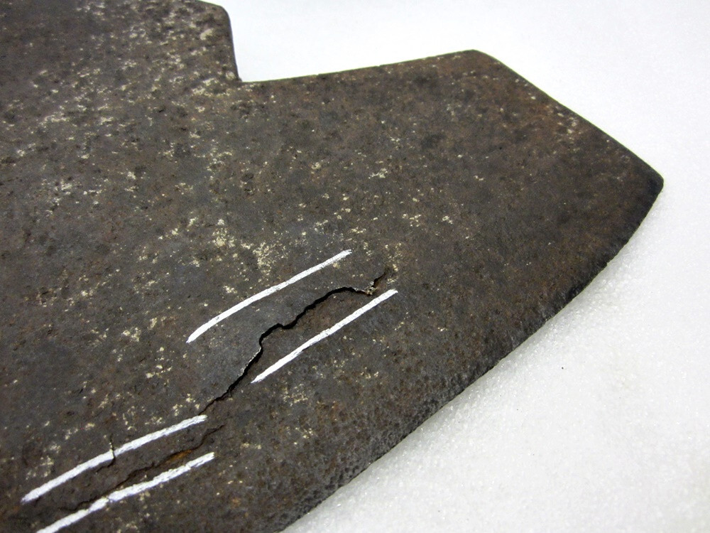 Antique 6.5 lb. Broad Axe 10" Head Primitive Tool