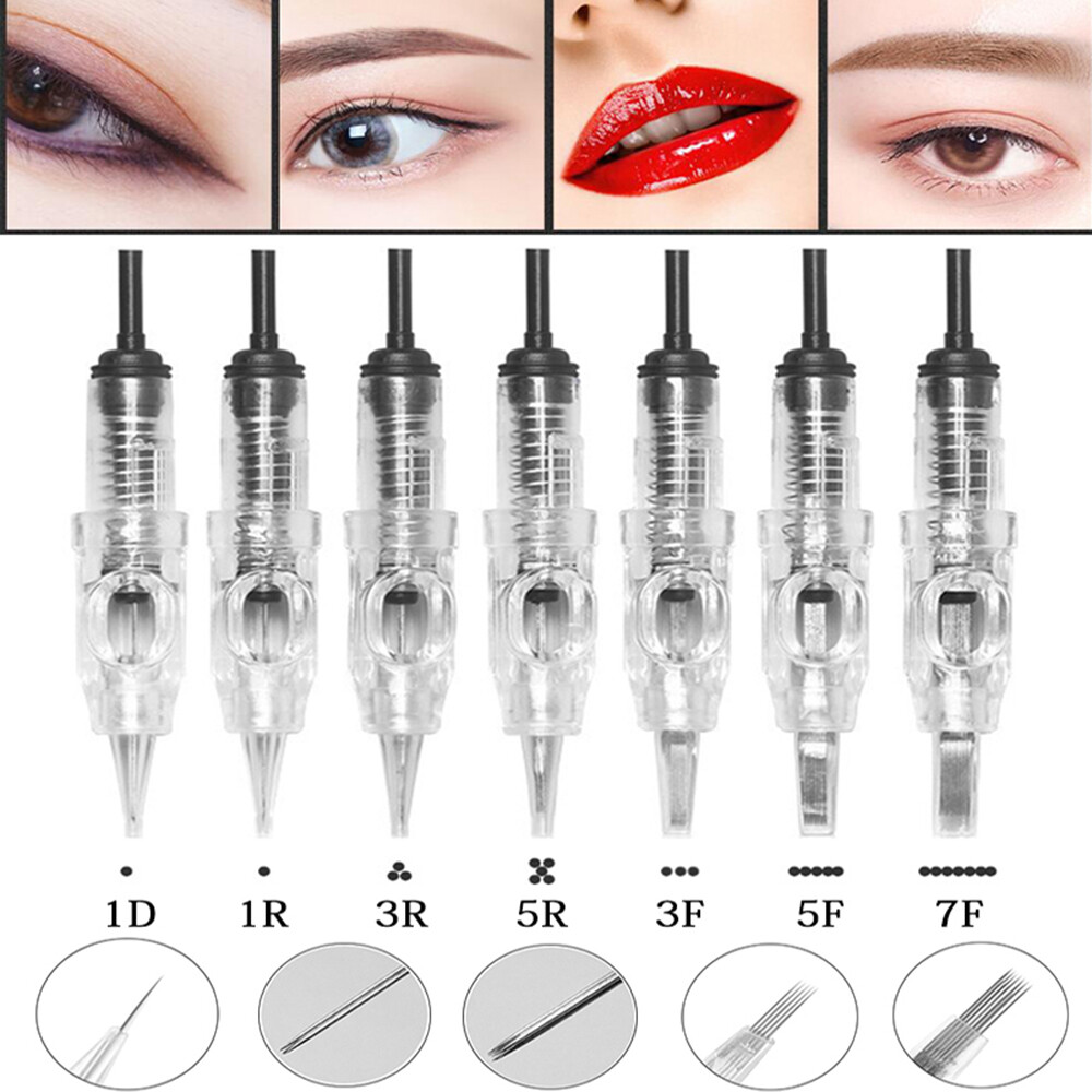 Eyebrow Tattoo Needle Microblading Permanent Makeup Cartridge Needles Disposable