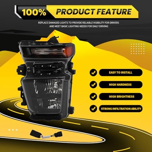 Headlight Assembly Halogen Compatible with 2020-2023 Silverado 2500HD Left