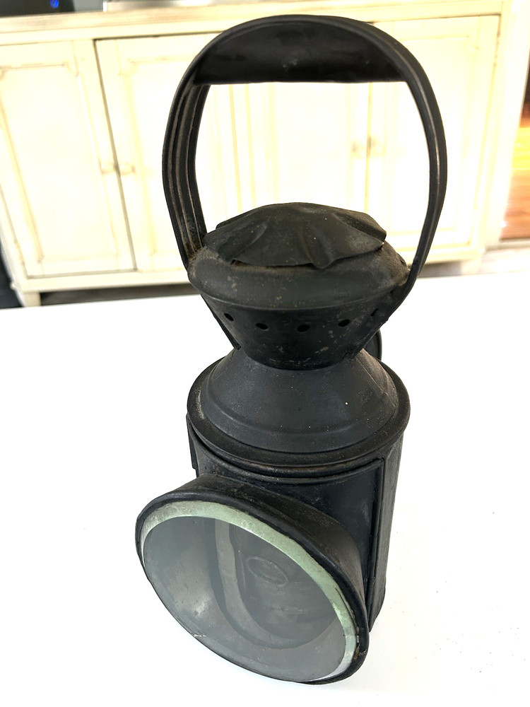 Antique Railway Lantern with burner and wick