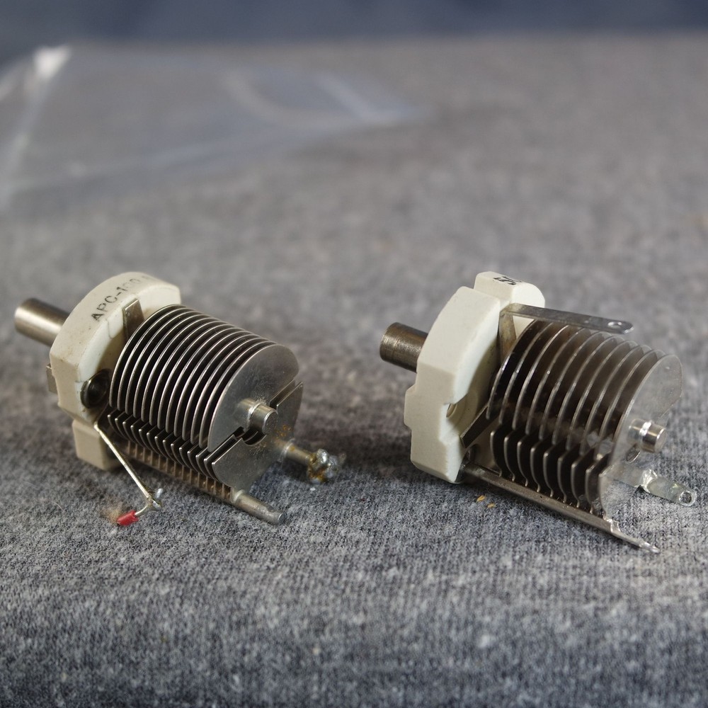 EF Johnson & Hammarlund Ceramic Variable Capacitors 2-54 & 4-105 Pico Farad #8