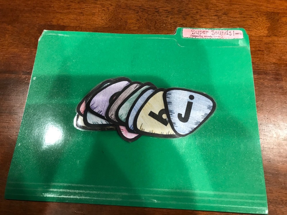 Super Spunds! Part 1 beginning sou Grade K language arts file folder game
