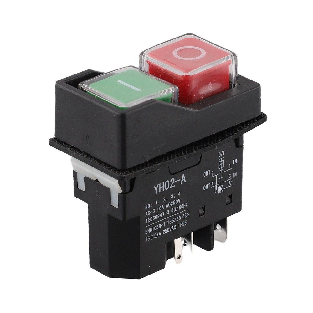 Compact and Reliable 5Pin Pushbutton Switch for Industrial Tools For YH02A