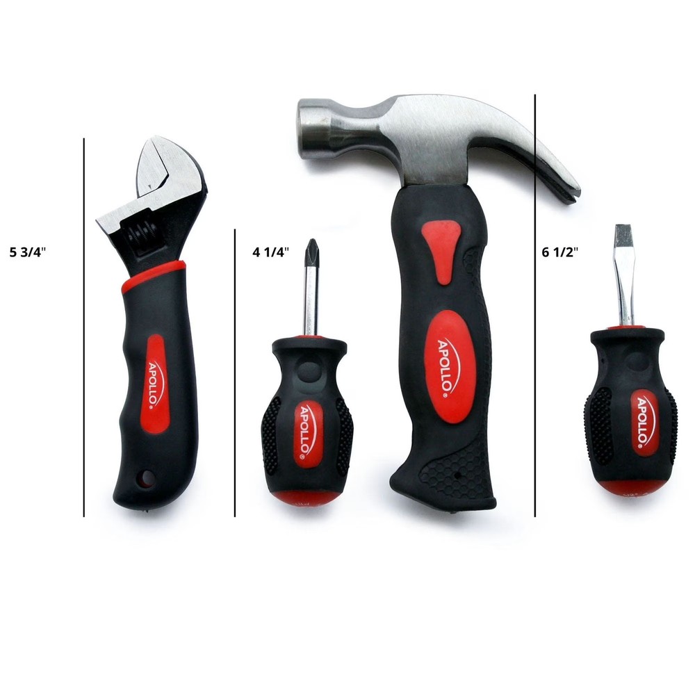 Apollo Tools Four Piece Stubby Tool Set - DT0240