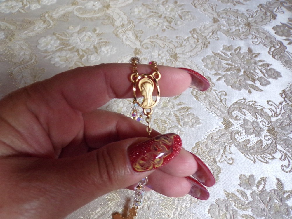 VTG NWT Beaded Rosary