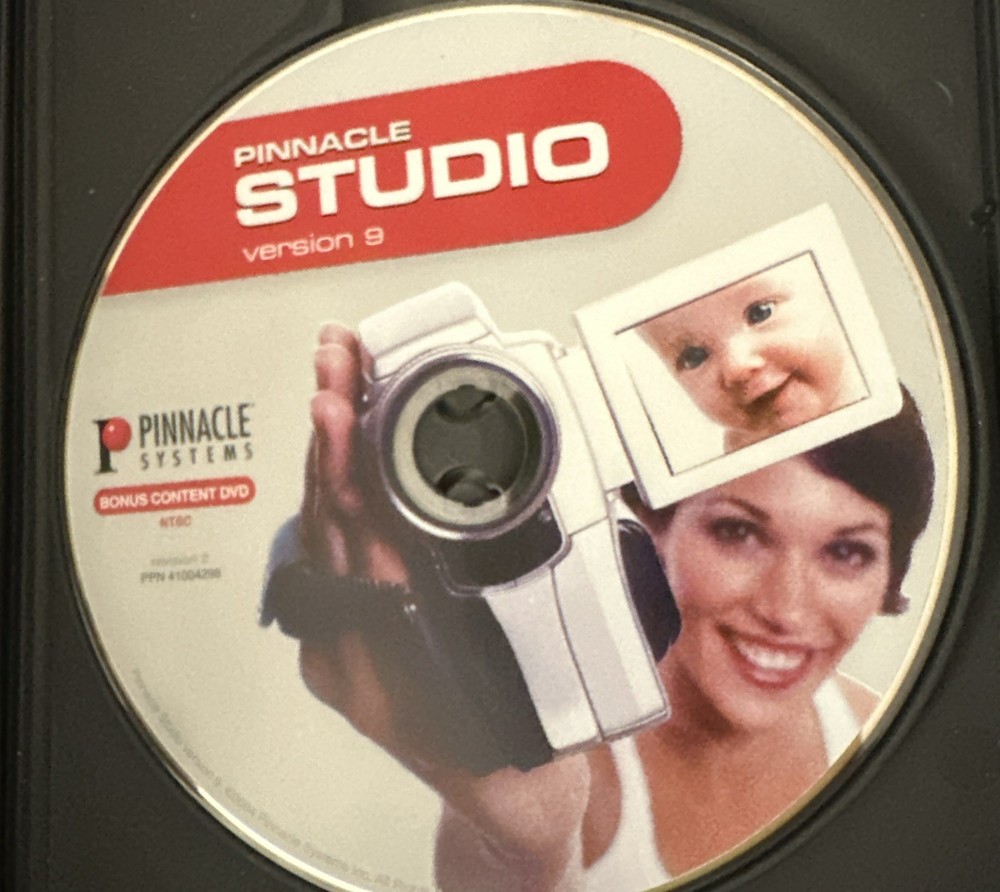 Pinnacle Studio Version 9 UPGRADE Software 2 Discs Video Editing Sys Complete