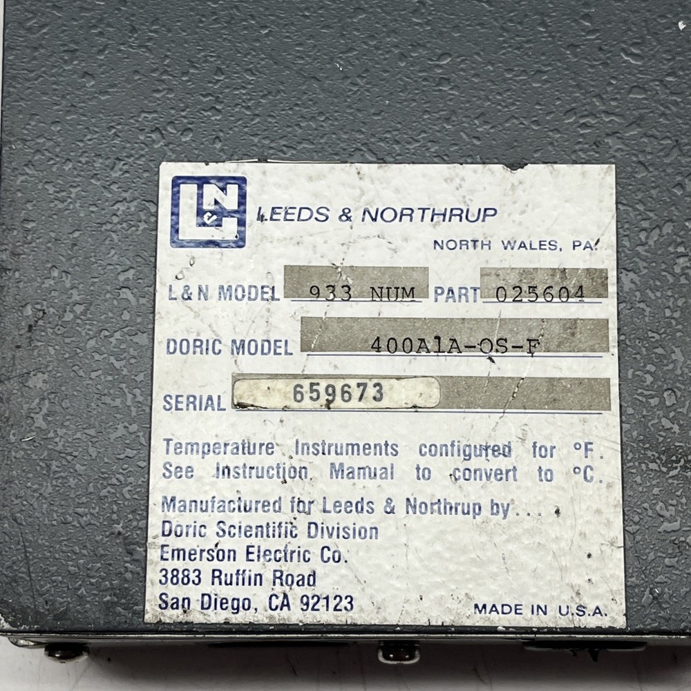 Leeds & Northrup 933 part 025604 Numatron Digitial Indicator