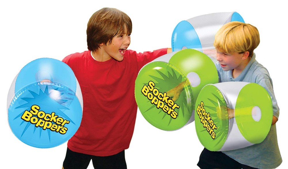 Socker Boppers Inflatable Boxing Pillows - One Pair – ONE Pair, Clear