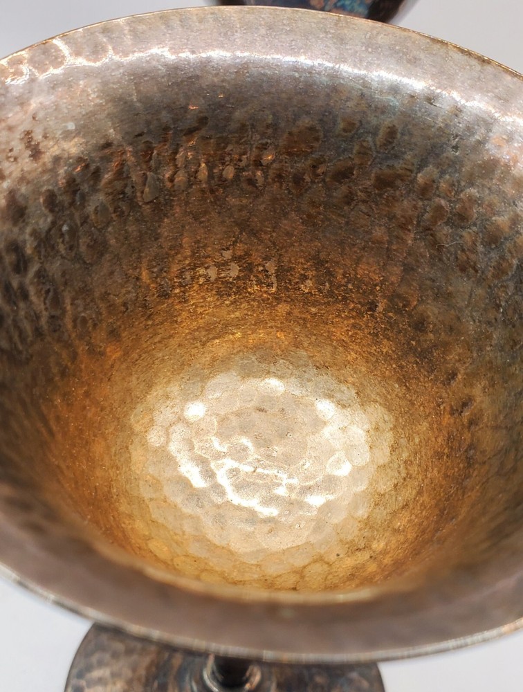 Bernad Rice's Sons 1920 - Apollo EPNS Hammered Silver Plate Cocktail Cups Set 6