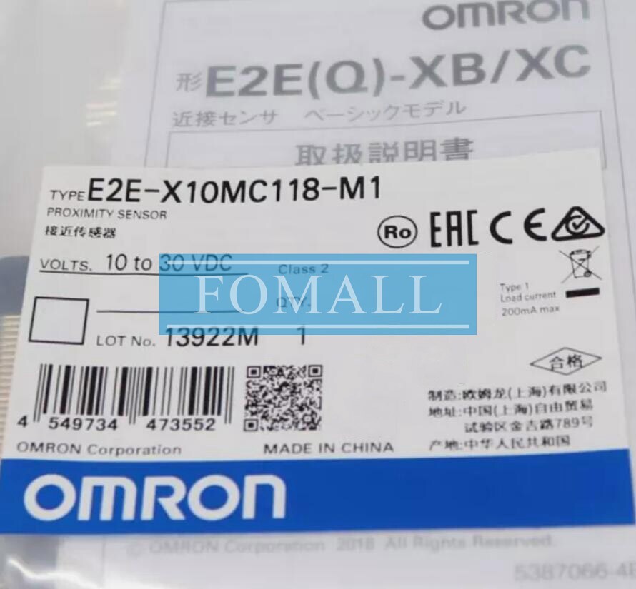 1Pcs New proximity switch sensor E2E-X10MC118-M1 10-30VDC