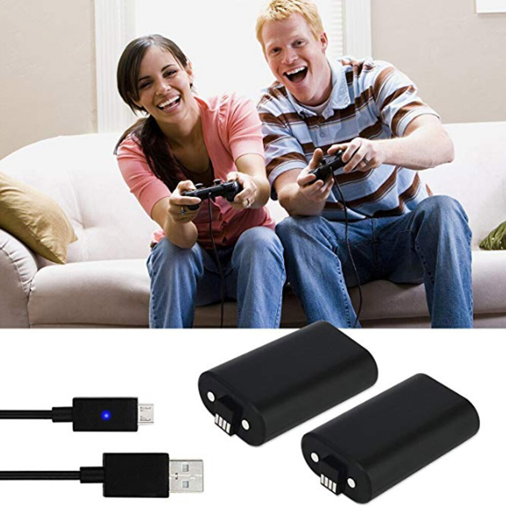 For Microsoft Xbox One Play & Charge Rechargeable Battery with USB-C Cable Kit
