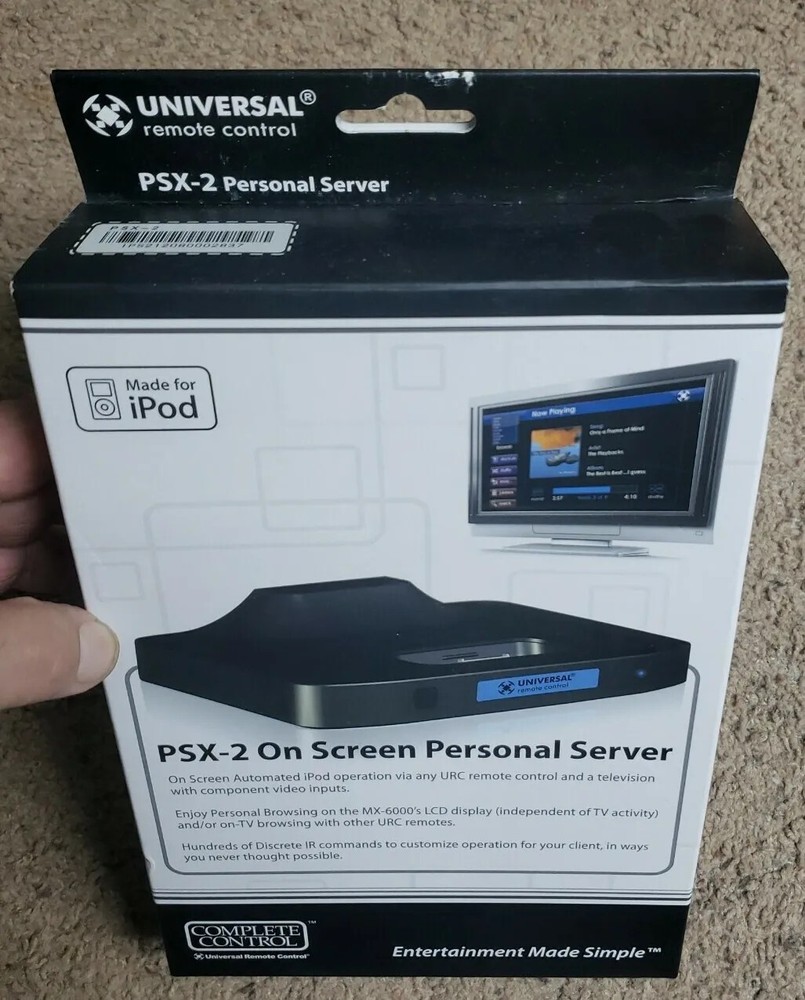 Universal Remote Control (URC) PSX-2 iPod Dock On Screen Personal Server NEW