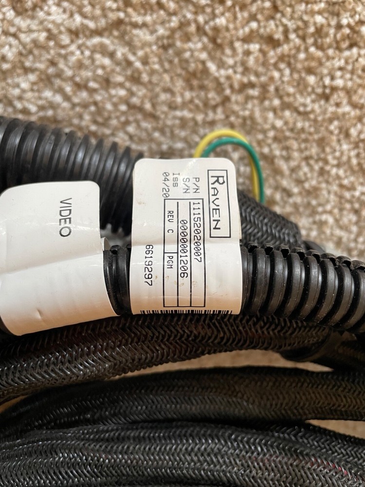 Raven VSN Camera Cable for Rogator C, Part #115-2020-007 New