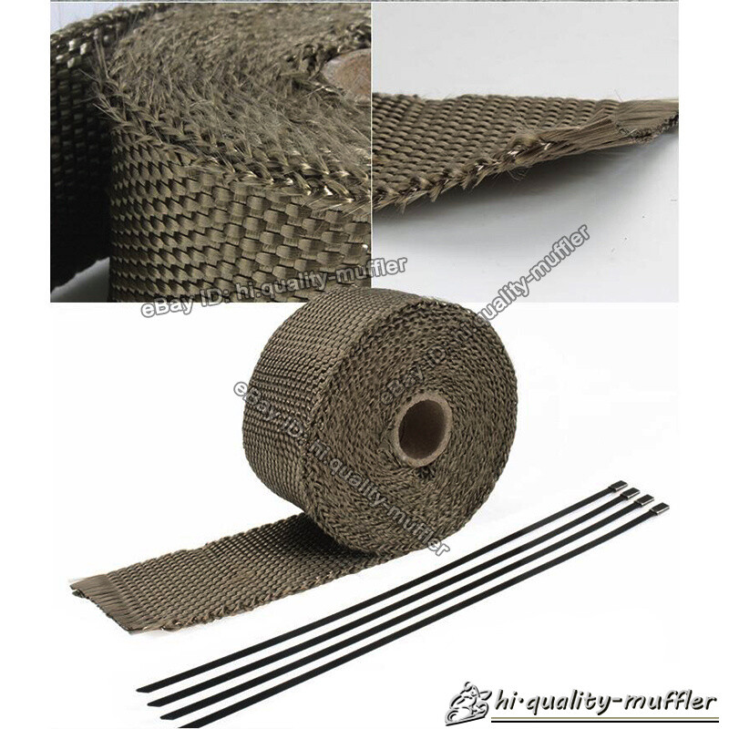 EXHAUST HEADER TURBO MANIFOLD PIPE LAVA HEAT SHIELD WRAP TAPE 16.5 FT * 2"