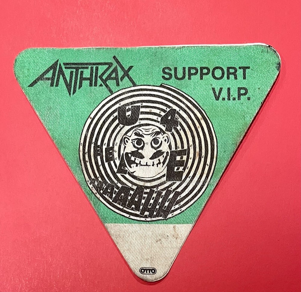 Anthrax backstage pass 1988