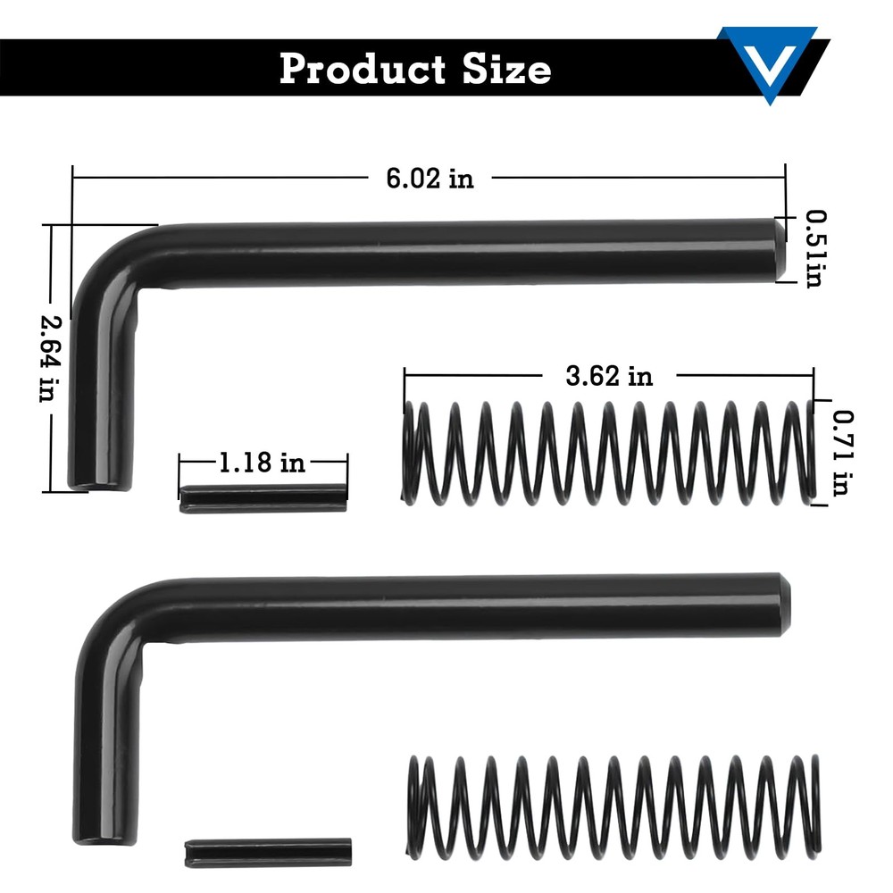 819T Trailer Gate Spring Latch Kit, Utility Accessories, Trailer...