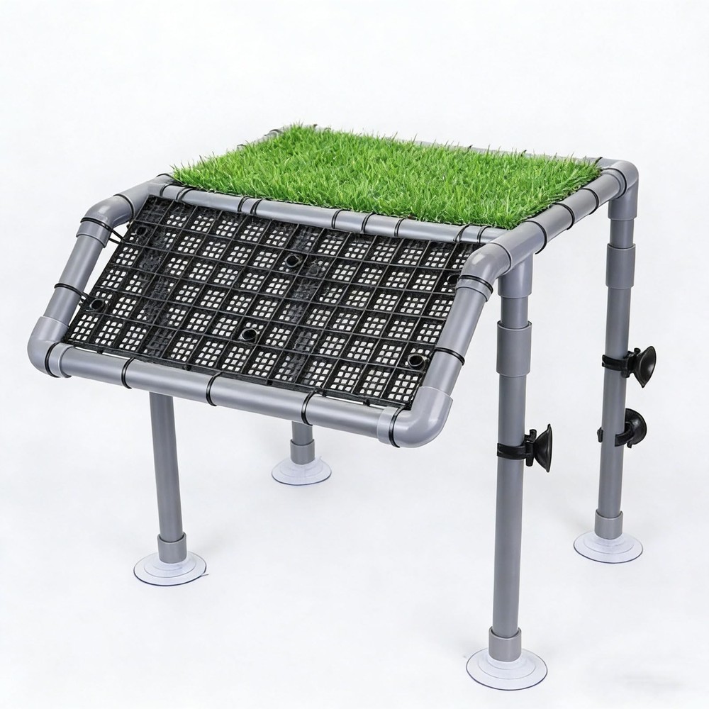 Best Extra Large Standing Turtle Basking Platform, 13.4" Width Resting Area, DIY