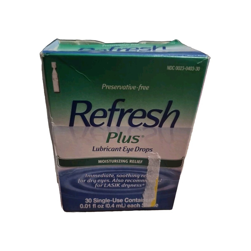 REFRESH Plus Lubricant Eye Drops - Pack of 30 Missing 5 So Only 25 Vials