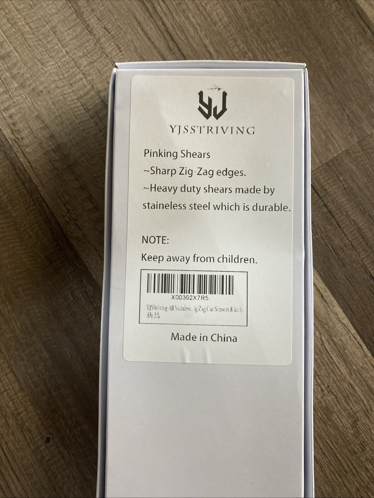 8" Pinking Shears Stainless Steel Scissors Zig Zag Pattern Sharp Edges/az