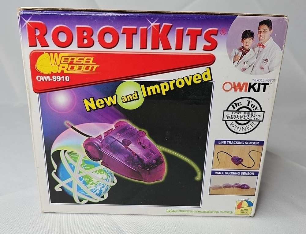 ROBOTIKITS Educational Science Electronic Kit Weasel Robot  OWI-9910 NEW