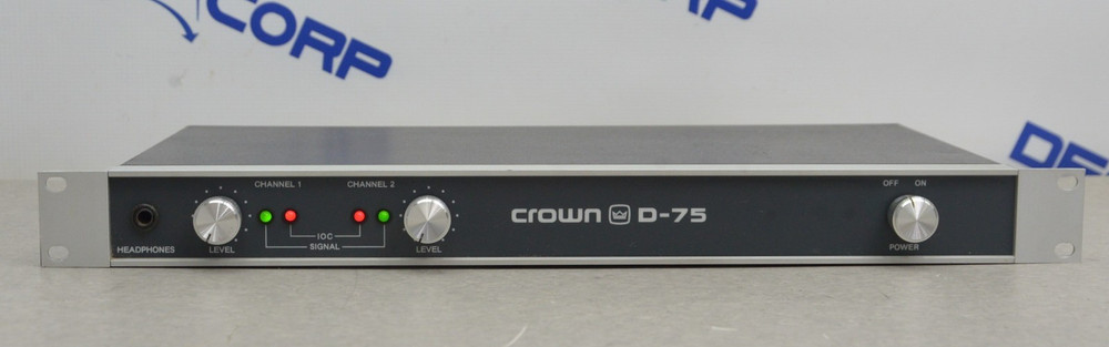 Crown D-75 2-Channel Stereo Power Amplifier