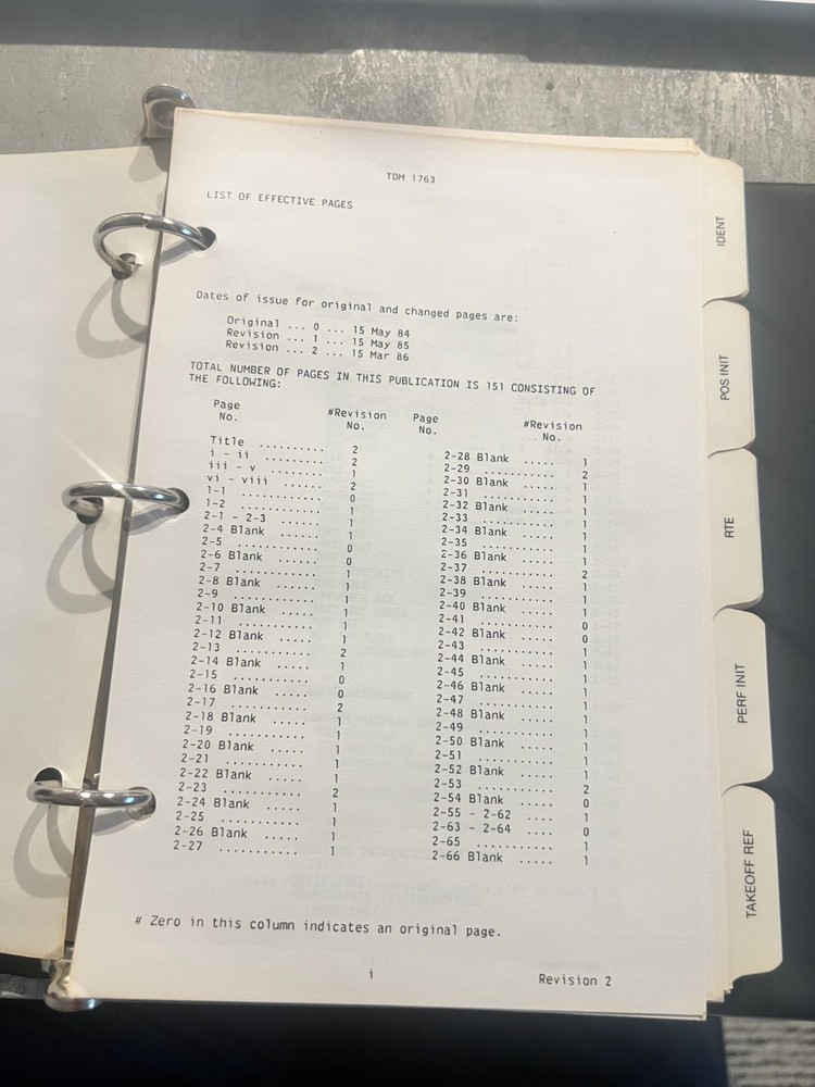1986 TMD 1763 FLIGHT AIRLINE MANAGEMENT COMPUTER SYSTEM GUIDE TRAINING MANUAL