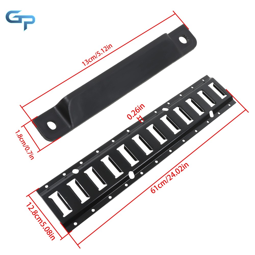 12 Pack 2' E Track Tie Down Rails Power Coated E-Tracks For Cargo Trailers