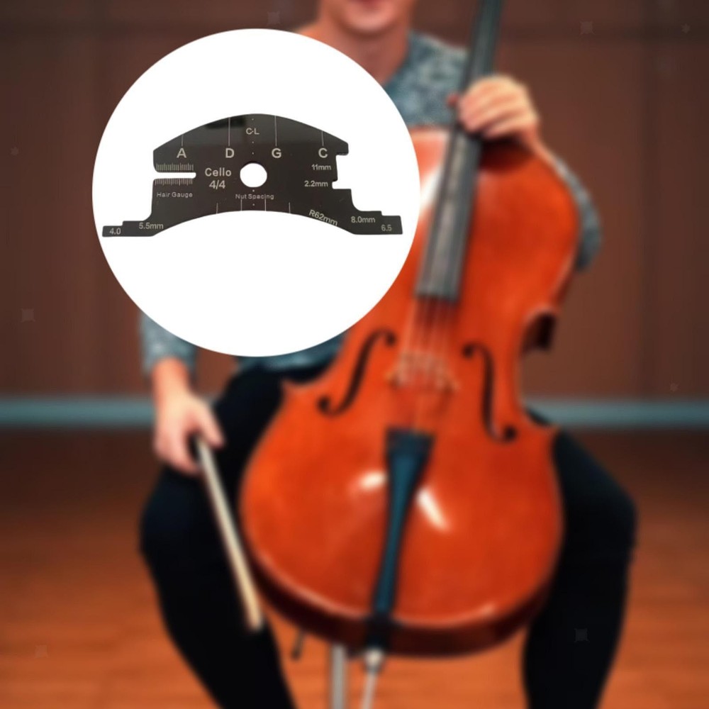 4/4 Cello Bridge Repair Template Reference Tool Fingerboard